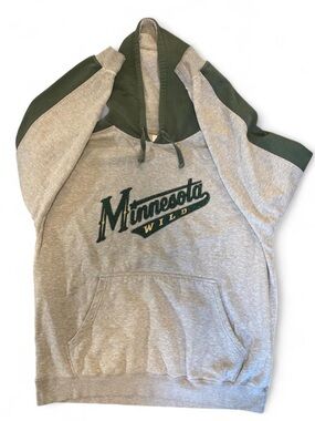 NHL Minnesota Wild Gray and Green Pullover Hoodie